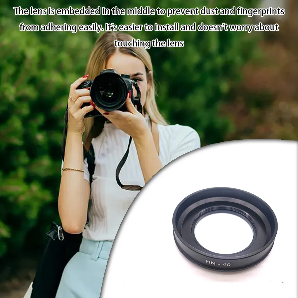 

50mm Camera Lens Hood Cameras Lenses Sun Shade Photography Camcorder Accessories Spare Parts Replacement for Nikon Z50 Z30