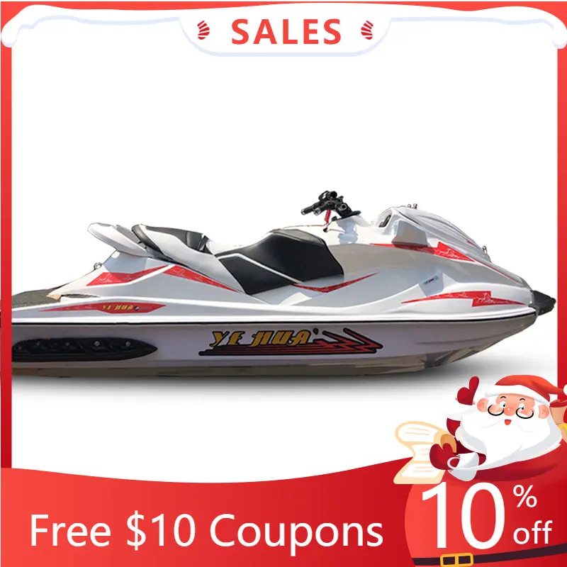 

New Hot Selling 3 Seats 1300cc 4 Stroke Water Motorcycle 63kw Jet Ski Sea Doo High Speed Fishing Boat Play Motorboat