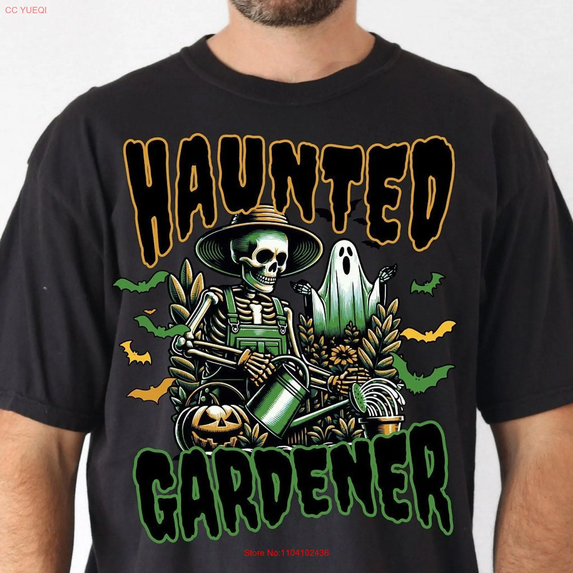 Футболка для садоводства на Хэллоуин удобные цвета садовый сад сада посадочная 17