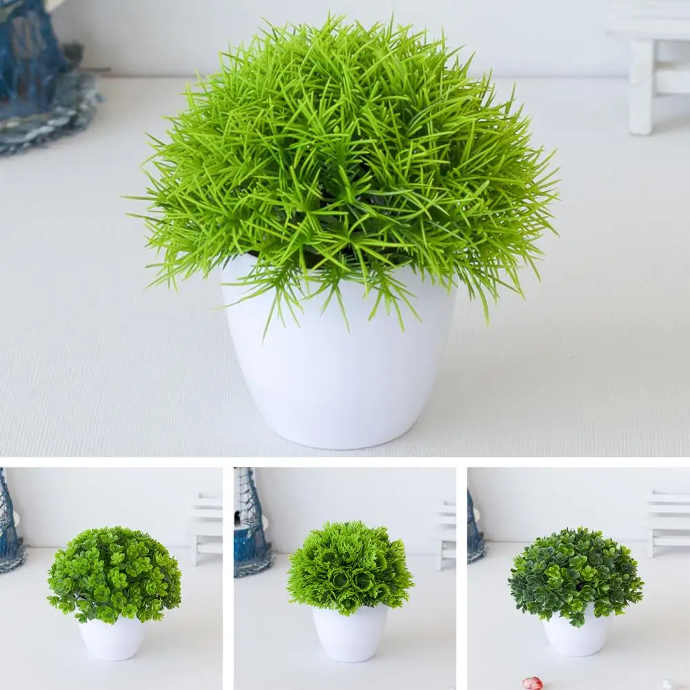 

Energetic Artificial Bonsai Vivid Decorative Non-fading Greening Table Centerpieces Plants Home Decor