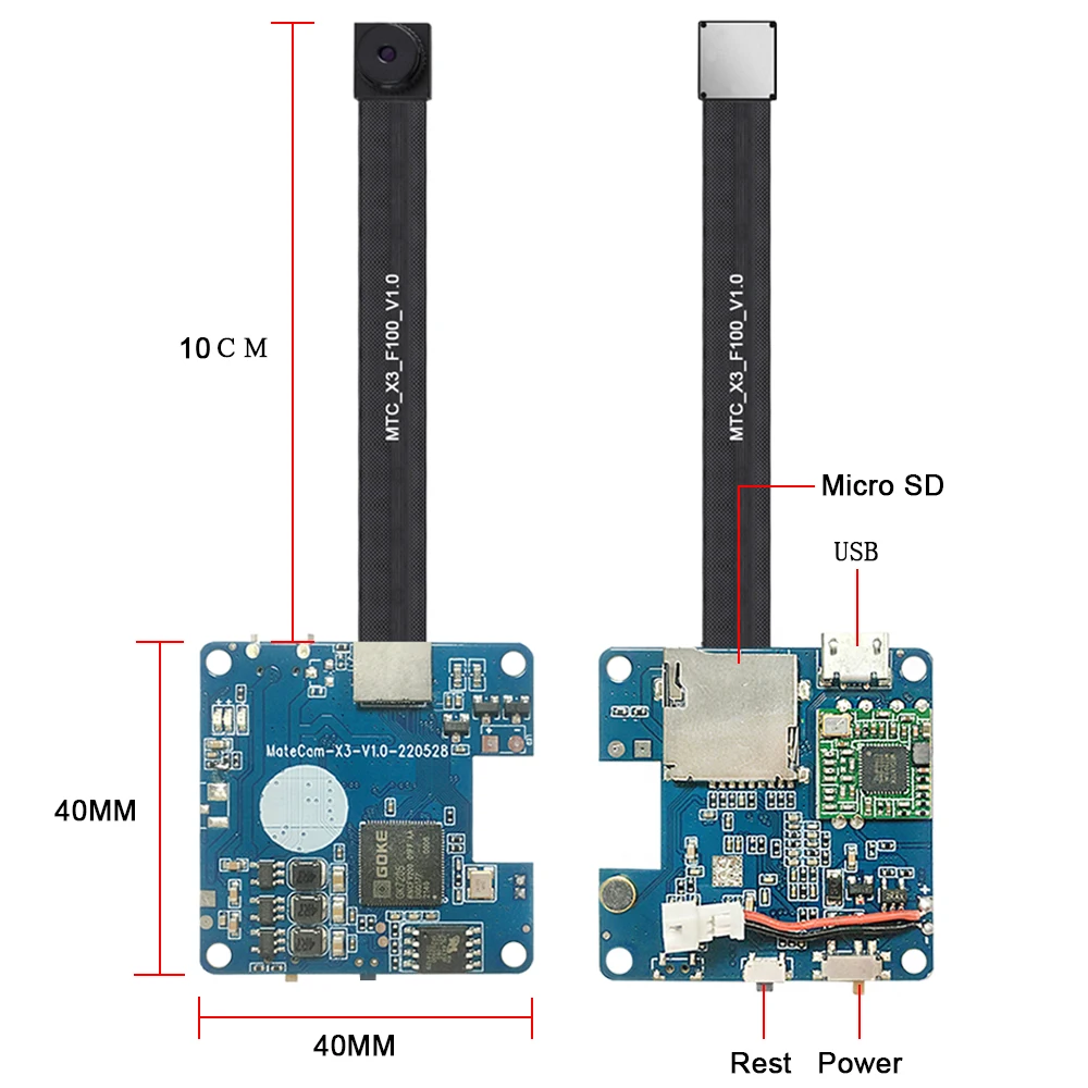 Фото Мини-камера X3 HD 1080P DIY Wi-Fi микро видеокамера беспроводной модуль видеорегистратор с питанием от батареи Camara №2