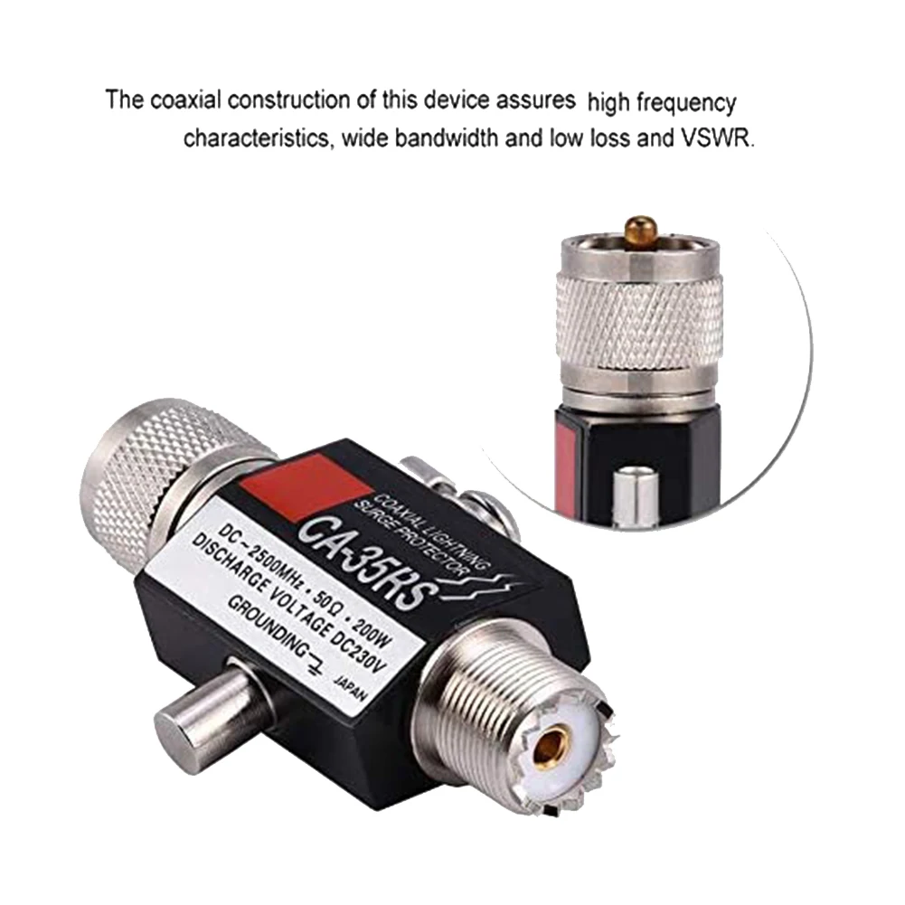 Коаксиальный предохранитель UHF от перенапряжения штекер-гнездо увч разъем