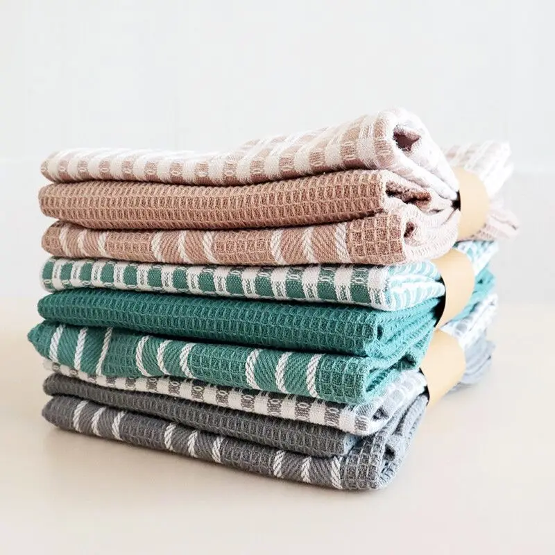 

3pcs/pack 45x65cm Thickened Cloth Napkin Set Cotton Kitchen Dish Towel Insulation Mats Pads Foods Photos Background 17.7"x25.6"