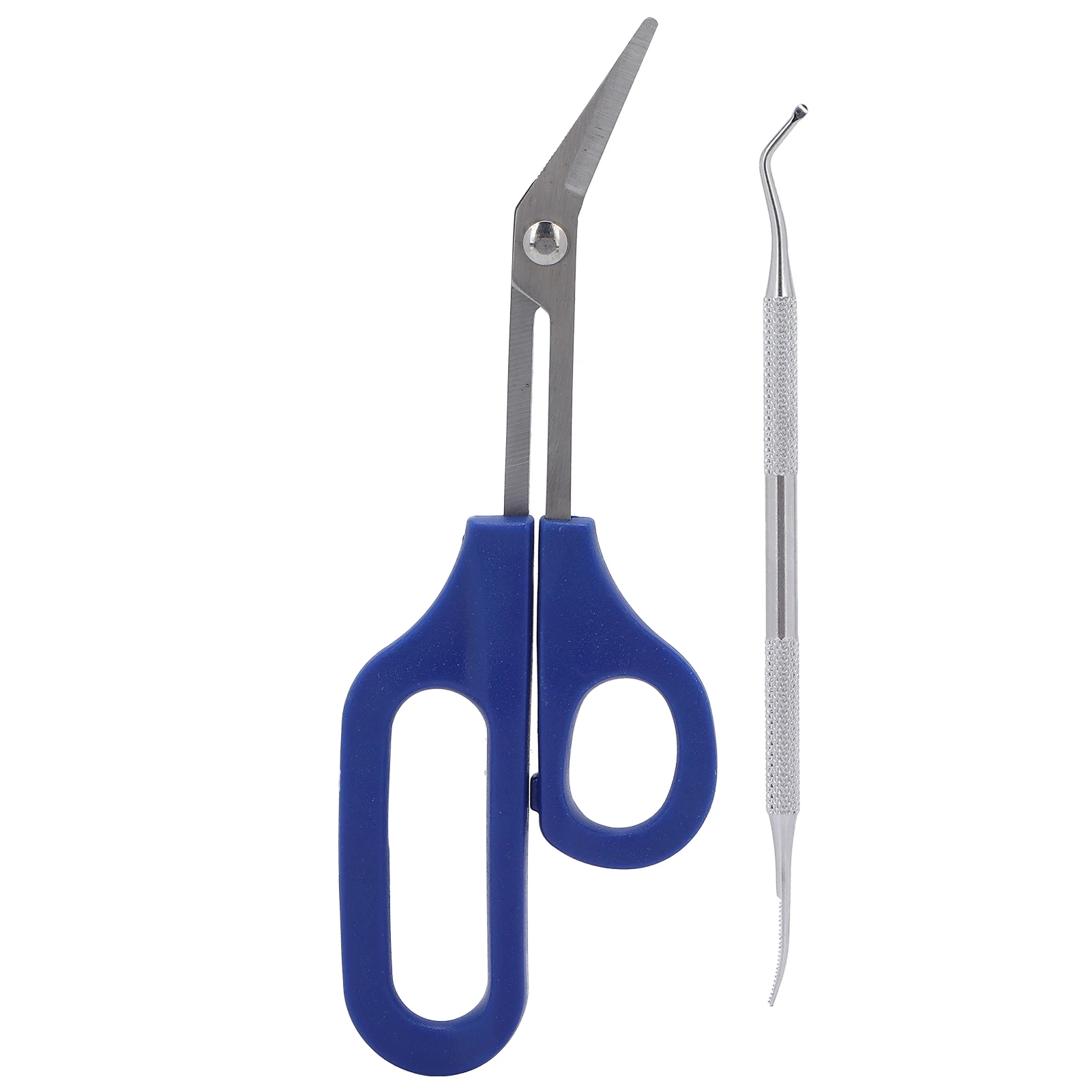 

Long Handled Toenail Scissors Toenail File Kit Stainless Steel Nail Clipper for Thick Nails
