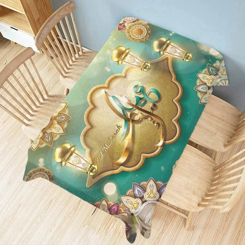 

Restaurant decorative tablecloth Art rectangular waterproof tablecloth