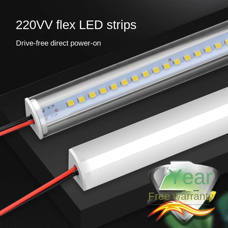 

Светодиодная светильник вая панель 220 В, высокая яркость, жестсветильник панель без привода, для кухонного шкафа, витрины светильник вая пан...