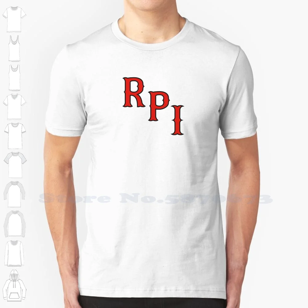 

RPI Engineers Logo Casual Streetwear Print Logo T-shirt Graphic 100% Cotton Tee