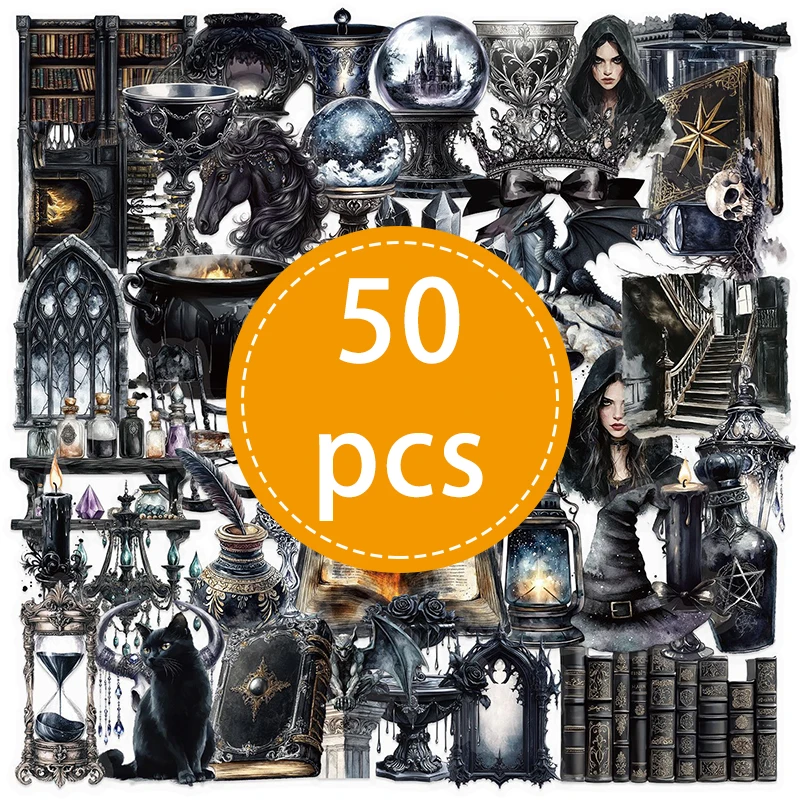 

50 шт. прозрачные наклейки YANWEIBAN