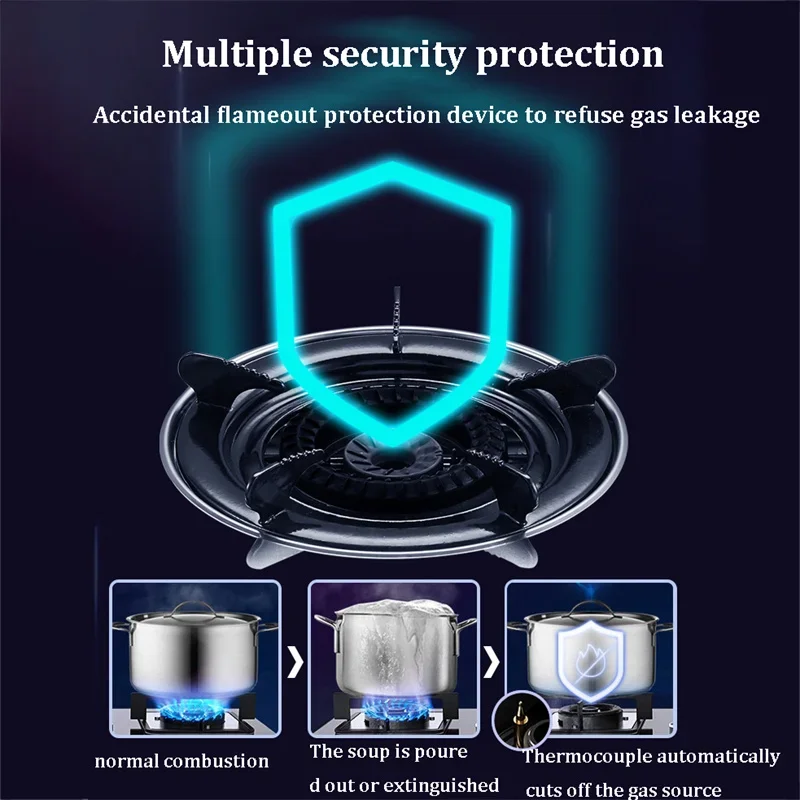 Один вок горелка из нержавеющей стали газовая плита для кухни приготовление