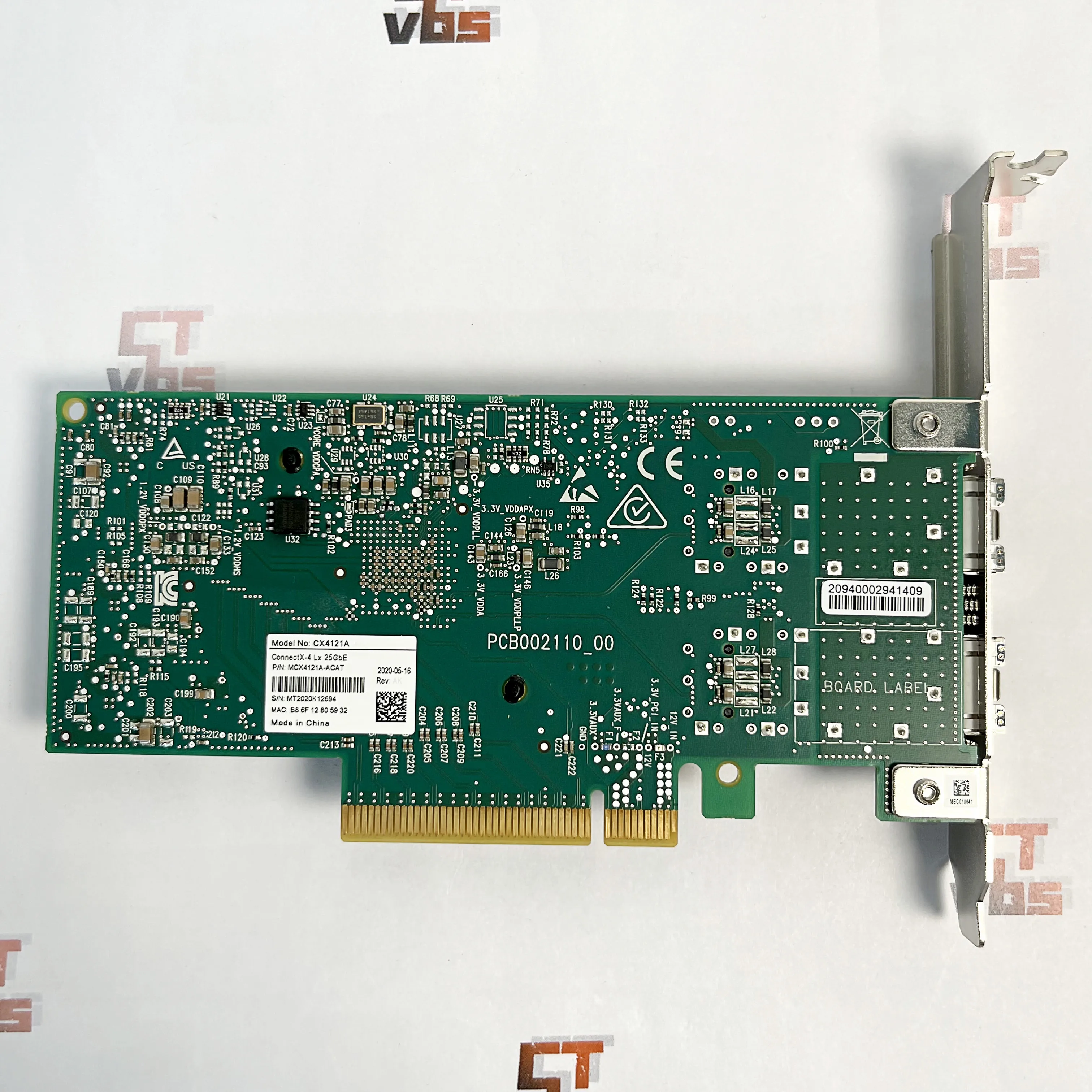 CX4121A MCX4121A-ACAT Mellanox ConnectX-4 25Gigabit Ethernet ADAPTER CARD PCIE