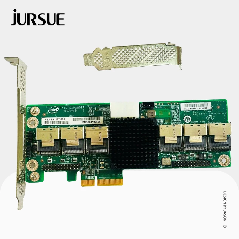 

RAID Storage Expander RES2SV240 E91267-203 SAS SATA 6Gb 24 Port For Intel