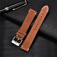 quick release leather watchbands 18mm 20mm 22m 24mm casual belt smart watch strap soft matte bracelet wrist watch band