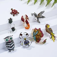 animal brooches enamel pins animal brooches for women men clothes scarf buckle collar jewelry pins