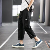 overalls mens tide brand multi pocket japanese cotton loose pants mens hip hop beam casual pants