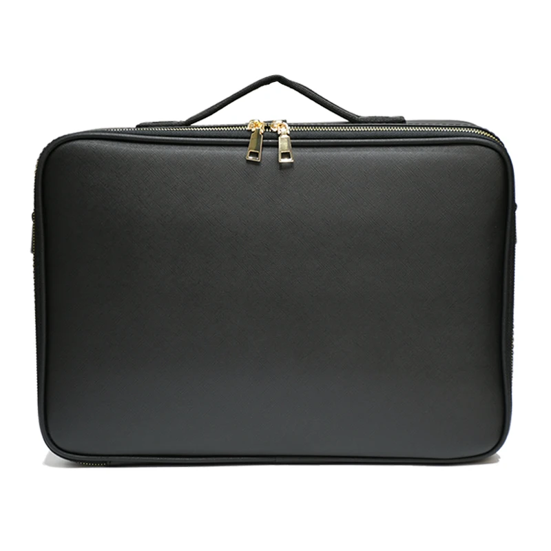 

2022 New PU Leather Cosmetic Bag For Women With Compartment Travel Toiletry Makeup Case