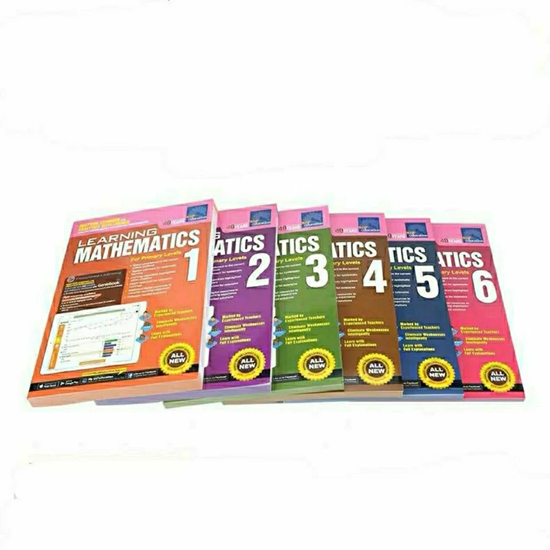 6 Books/Set SAP Learning Mathematics Book Grade 1-6 Children Learn Math Books Singapore Primary School Mathematics Textbook