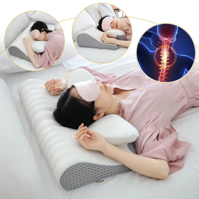 

BANSY TIME Cervical Pillow Helps Sleep Soft Comfortable Prevent Rich Bag Relieve Muscle Cervical Pain Protect Neck Pillow