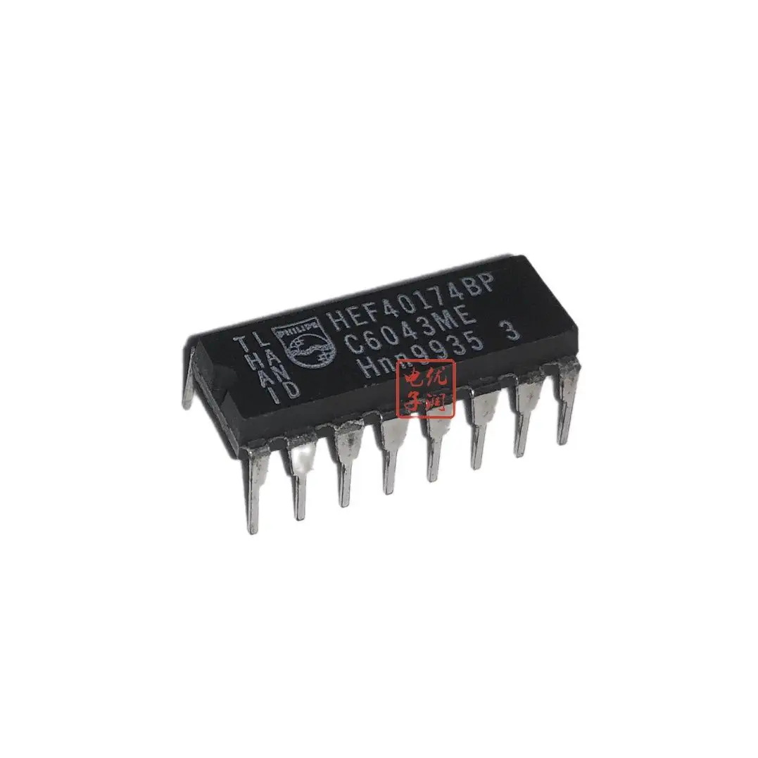 

10PCS/ HEF40174BP CD40174 [New Imported Original] DIP-16 In-line Hexadecimal D Touch IC