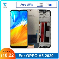 6 5 original for oppo a5 a9 2020 lcd display a11 a11x a8 touch screen digitizer assembly for oppo realme c3 6i pantalla replace
