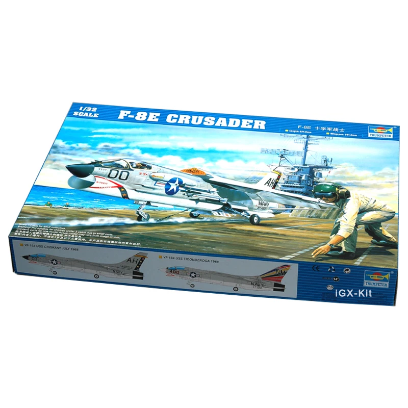 

Trumpeter 02272 1/32 US F-8E F8E Crusader Fighter Military Plane Aircraft Handcraft Plastic Assembly Model Toy Gift Building Kit