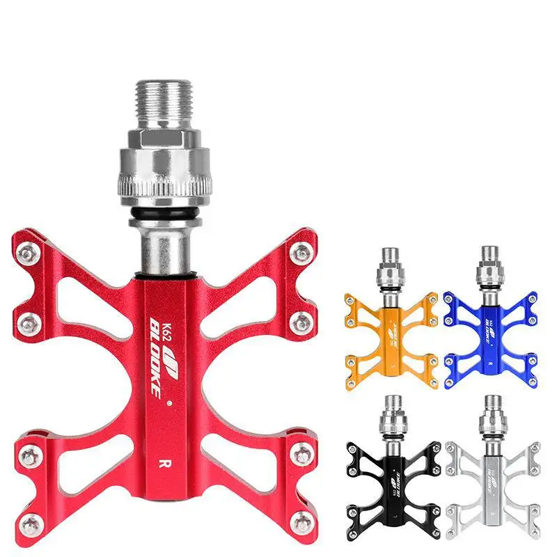 

Road Folding Bike MTB Pedal 3 Peilin Bearing Aluminum Alloy Lightweight Ezy Quick Release Buckle Bicycle Accessories Non-slip