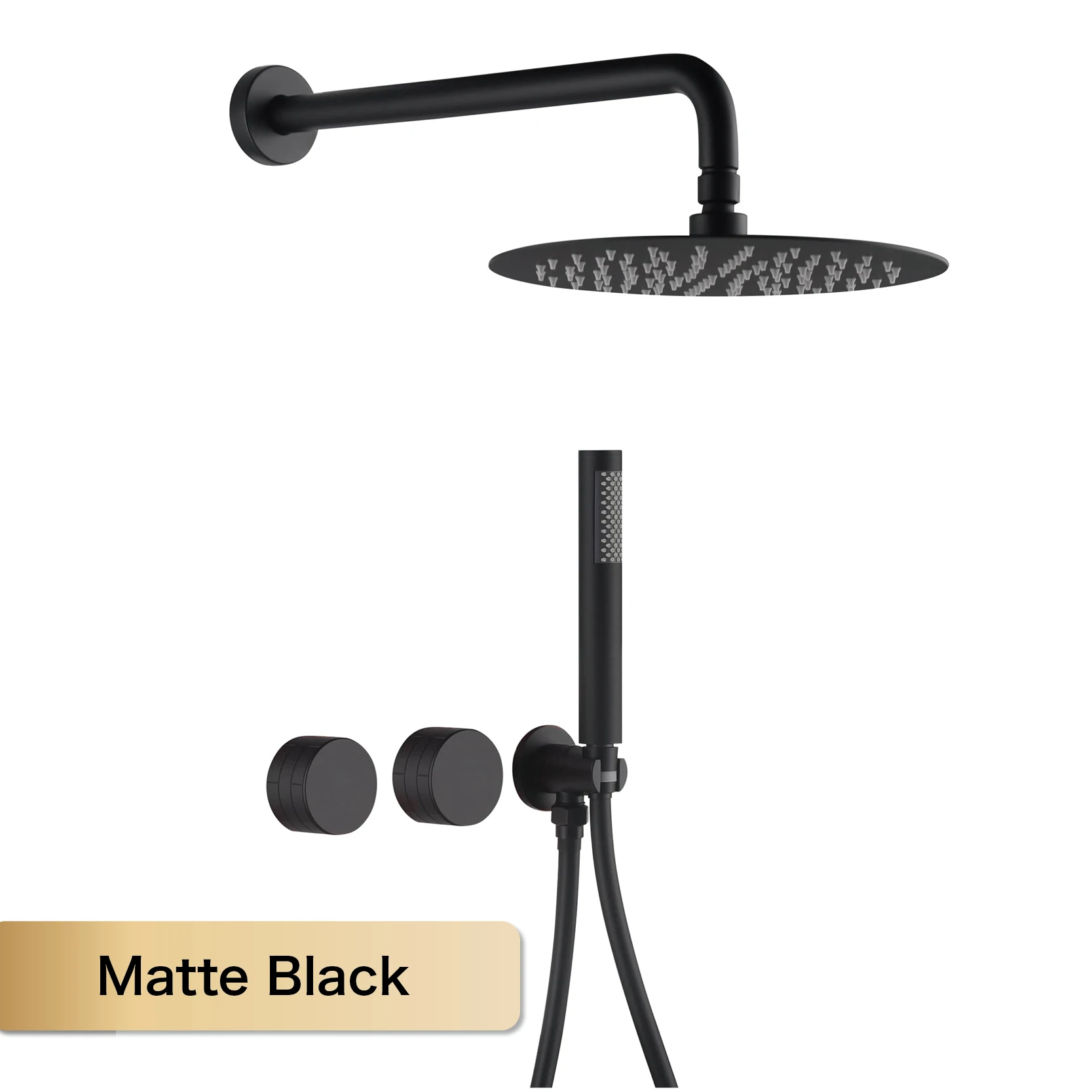 

Душевая система Aitana серая латунь