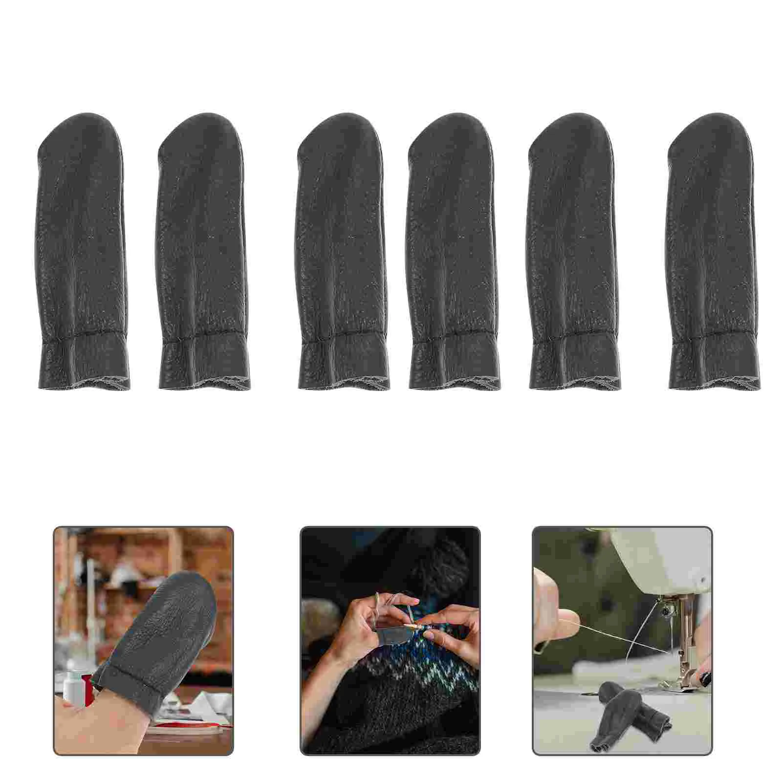 

Finger Thimble Leatherprotector Sewing Thimbles Thumb Rubber Cover Cots Sleeves Caps Arthritis Guard Guards Knitting Paper