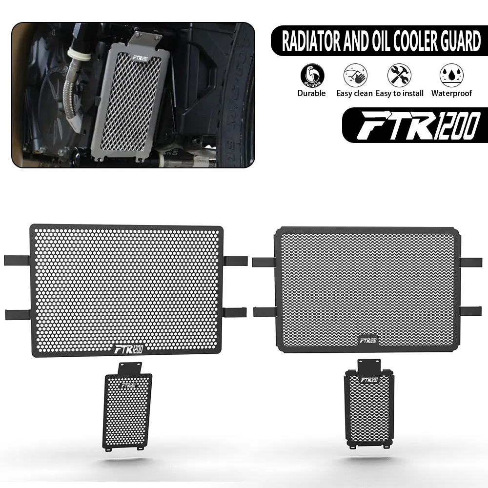 Фото Решетка радиатора мотоцикла, защитная крышка для INDIAN FTR1200S FTR1200R 2019-2025 FTR1200 FTR 1200 S R CARBON RALLY SPORT №1
