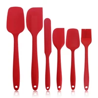 food grade silicone spatulas kitchen utensils set for baking heat resistant rubber kitchenware