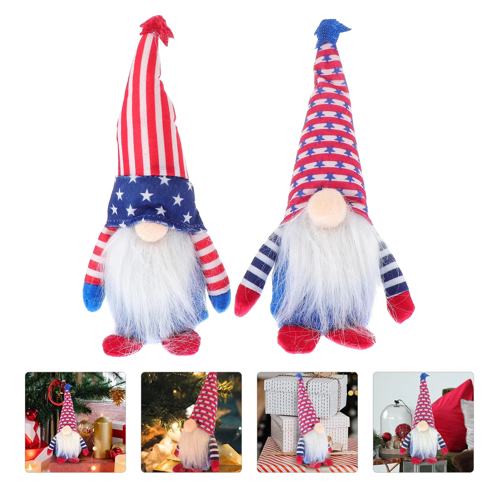 

Faceless Plush Christmasdoll Decor Gnome Holiday Hanging Tree Dwarf Festival Lovely Gnomes Adorn Adornment Desktop Ornament