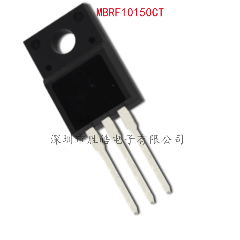 (10PCS)  NEW  MBRF10150CT   MBRF10150  B10150G   10A 150V  Schottky Diode  Straight TO-220F  MBRF10150CT   Integrated Circuit