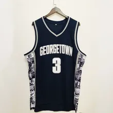 오버사이즈 농구 저지, 통기성 스포츠웨어, 스포츠 자수, 하이 스트리트 힙합, 3 Iverson Georgetown Hoyas