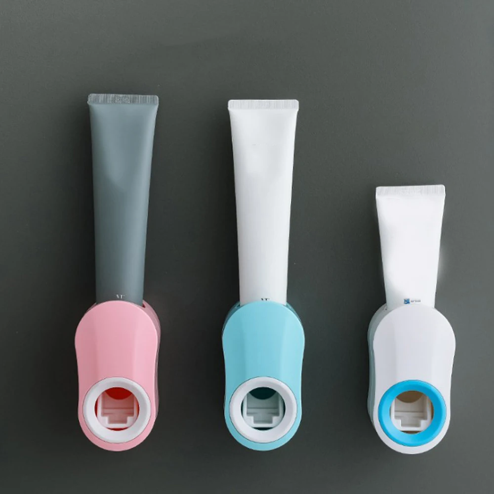 

Device Automatic Toothpaste Squeezer Dispenser Toothbrush Holder Extrusion