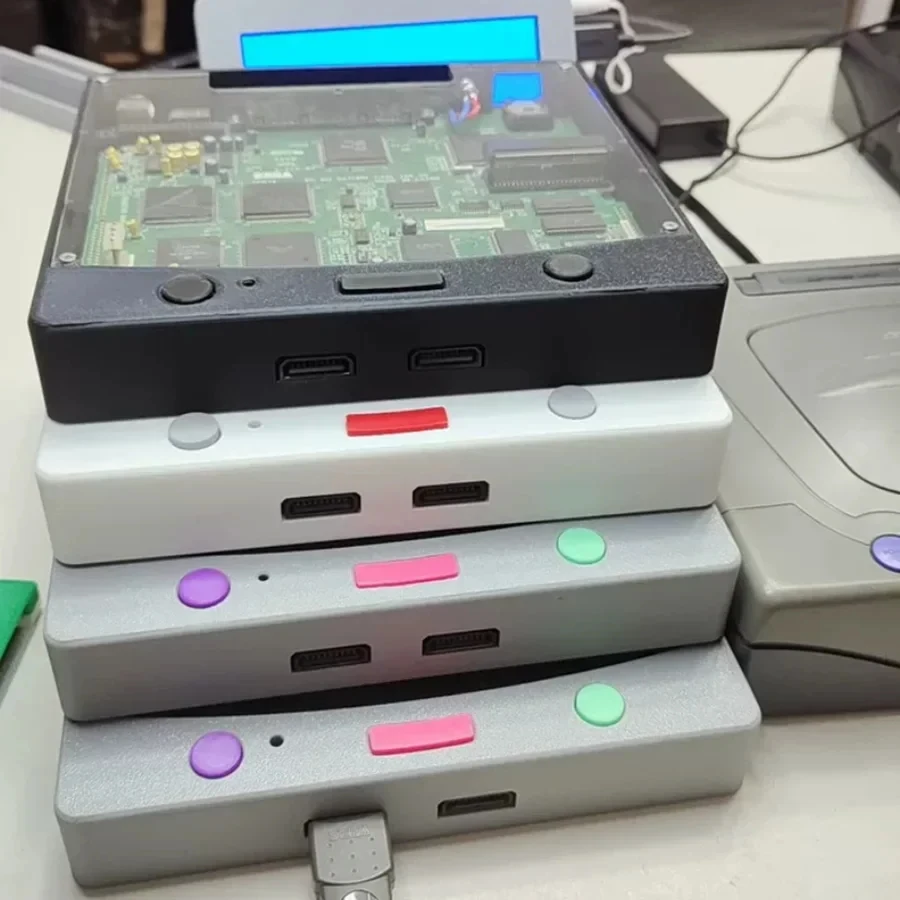 Фото Новый оригинальный дизайн: прозрачная игровая консоль DIY SS Diskless Host SAROO Card Loader для игр Saturn (эксклюзив) №4