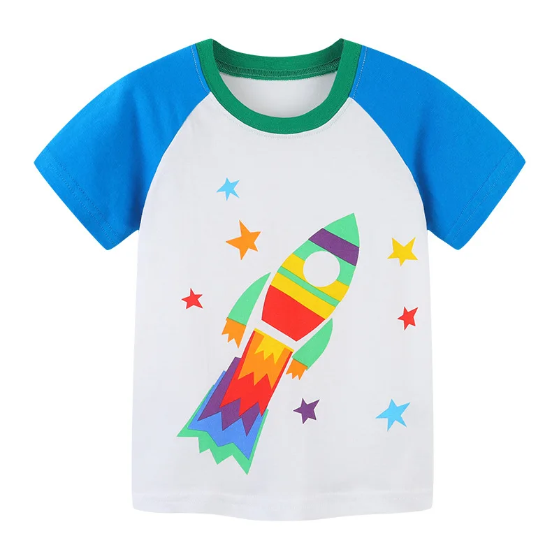 

2022 Spring Summer New Children T-shirt Toddler Kids Clothes Boys Short-Sleeved T-shirts Children's Round Neck Cartoon Top Tee
