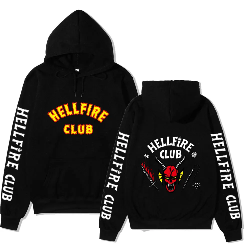 

Stranger Things 4 Hoodie Women/Men Pullovers Aesthetic Graphic Hellfire Club Hoodies Unisex Funny Gothic Sweatshirts Eleven Tops
