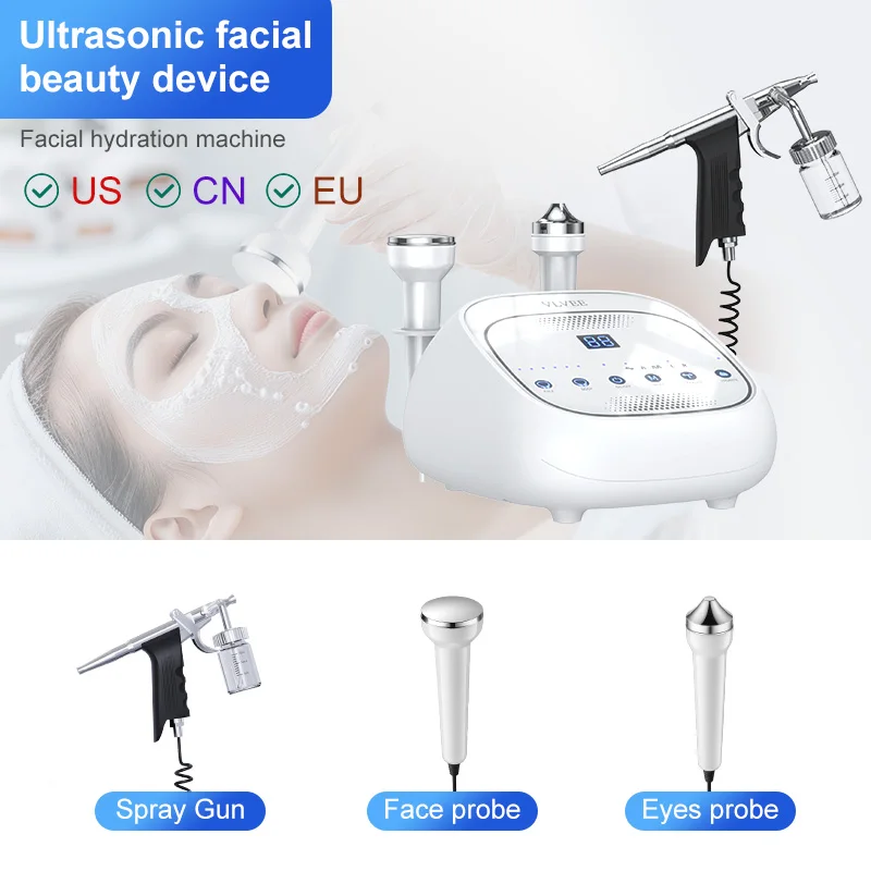 VLVEE Ультразвуковая косметическая машина для лица и тела с ручкой