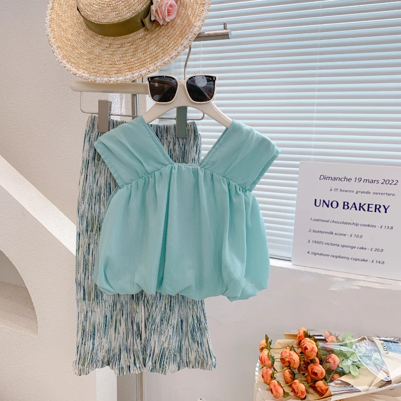 

Детская одежда, комплекты для девочек 2023, летний топ и штаны, модная одежда, одежда для маленьких девочек, одежда для маленьких девочек