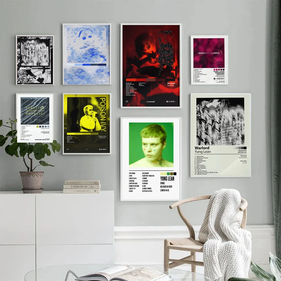 Хит продаж музыкальный альбом Yung Lean Tracklist Starz в стиле хип-хоп Обложка для альбома