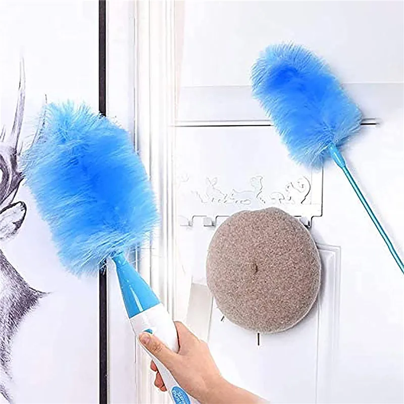 

Duster Cleaning Brush For Home Cleaning Electric Spin Feather Duster Adjustable 360° Remover Brush Household Convenient Tool