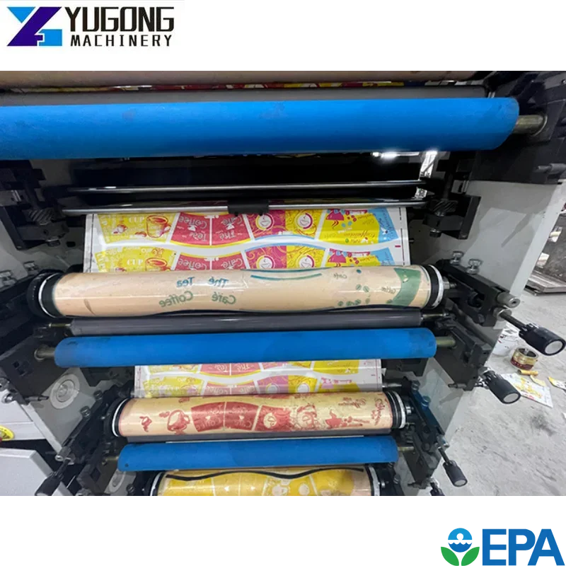 Китай EXW Цена машина для флексографического принтера рулон 4 цветных бумажных