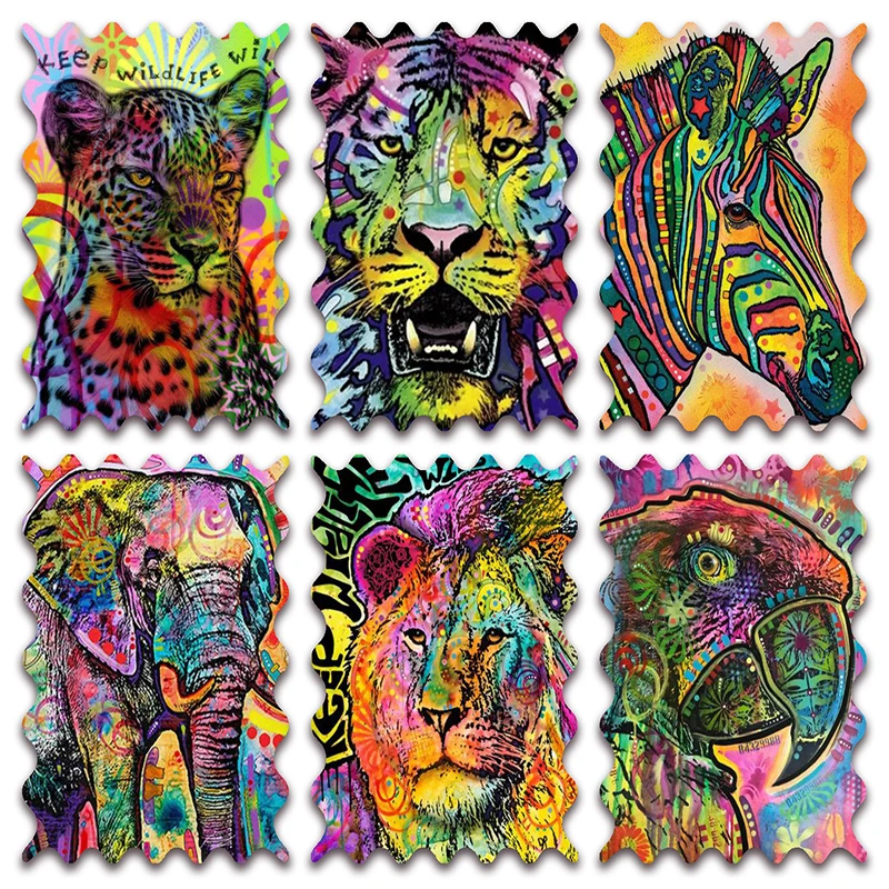 

New Full Diamond painting mosaic embroidery Cross stitch Color Animals leopard tiger zebra elephant lion parrot Home decor E329
