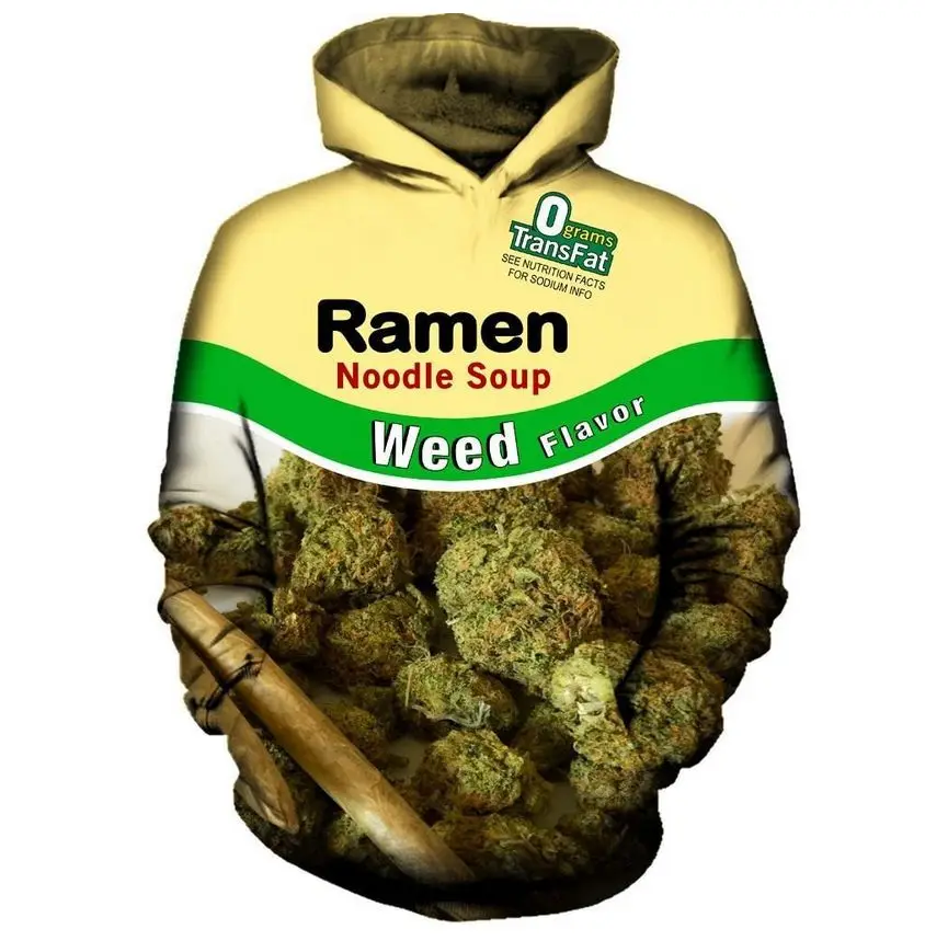 

Winter New Fashion Ramen Soup Head 3D Printed Hoodie Unisex Harajuku Casual Men's Pullover