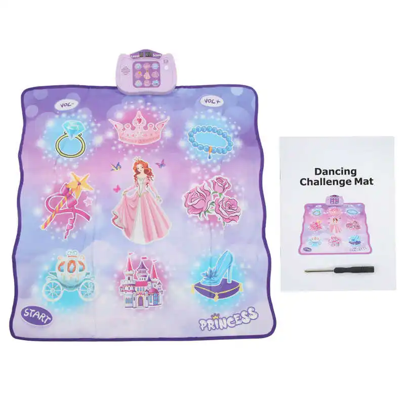 

Kids Dancing Challenge Mat Pedal Game Toy Parent Child Interaction Battery Electronic Music Dance Pad Toy for Children Gifts