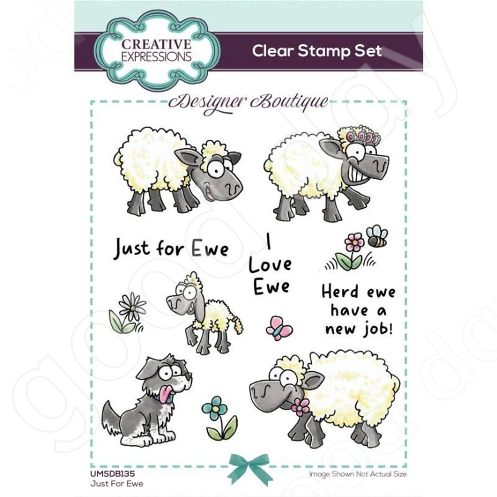 Cute Sheep Cutting Dies and Stamps Scrapbook Diary Decoration Embossing Template Diy Greeting Card Handmade Hot Sale 2022 New