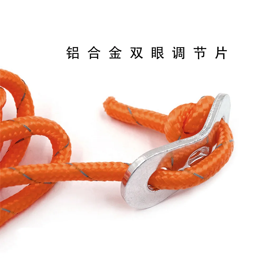 18cm 6pcs/set Aluminument Tent Pegs Nail with Rope Stake Camping Hiking Equipment Outdoor Traveling Accessories |