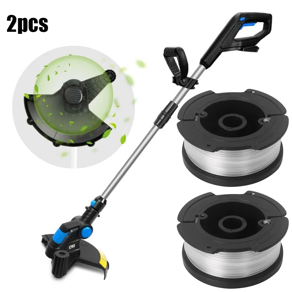 

2pcs Spool Replacement Spare Parts Lawn Mower Strimmer Head Coil Filament Cordless Electric For Telescopic Handle