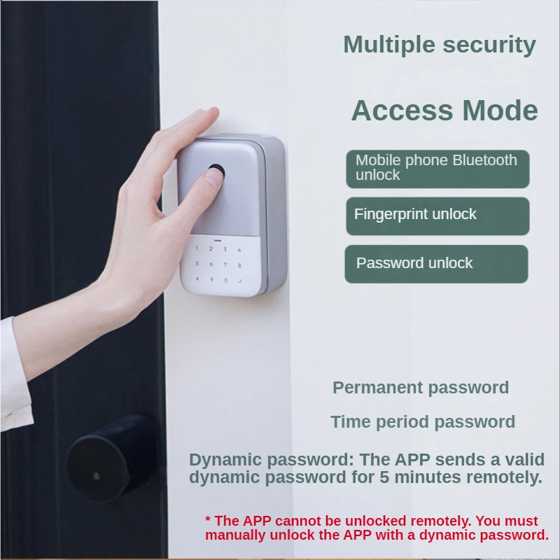 

Умный Замок для ключей Tuya, Сейф из алюминиевого сплава с поддержкой Bluetooth, с защитой от атмосферных воздействий и паролем