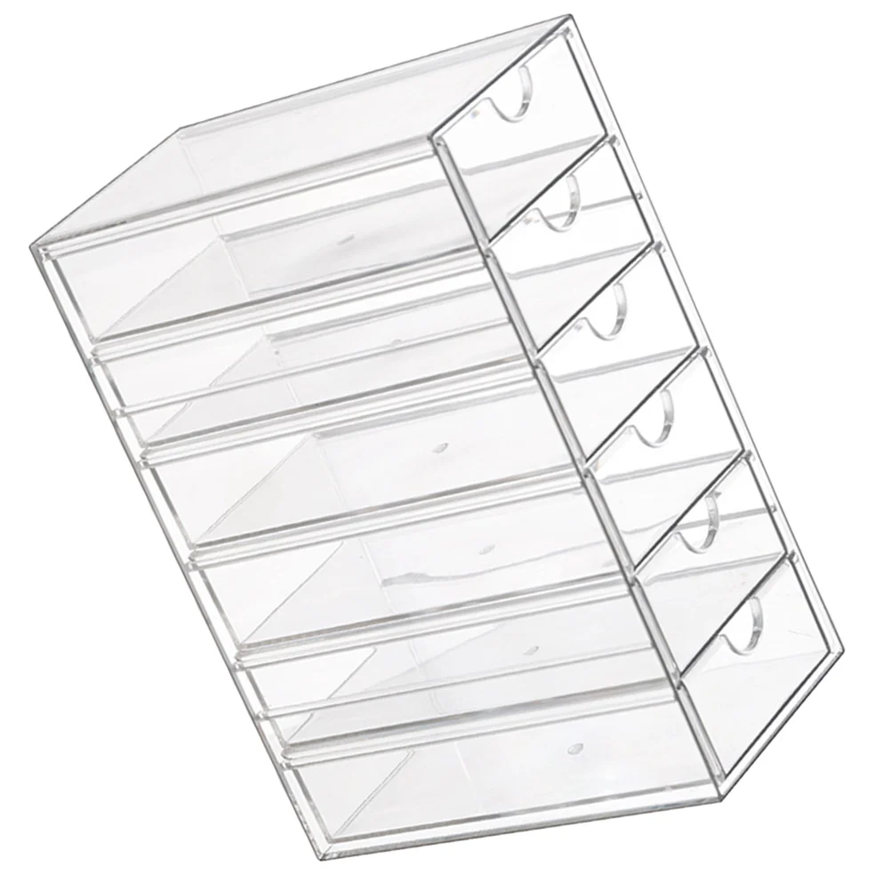 

Desktop Drawer Organizer Multi-layer Transparent Storage Box Versatile Trinket Storage Holder for Makeup Stationery Jewelry