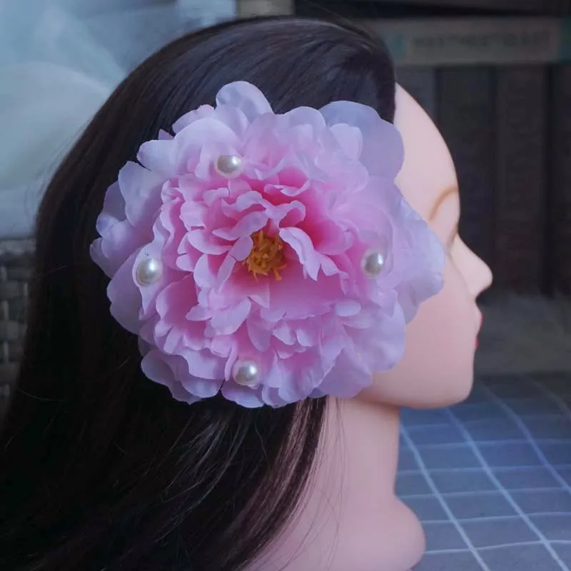 

Заколки для волос с искусственными цветами, 13 см